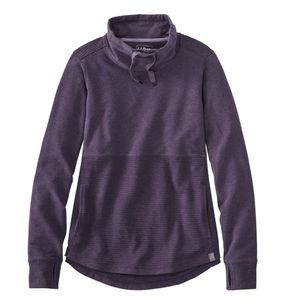 L.L.Bean | Maroon Cozy Mixed-Knit Pullover